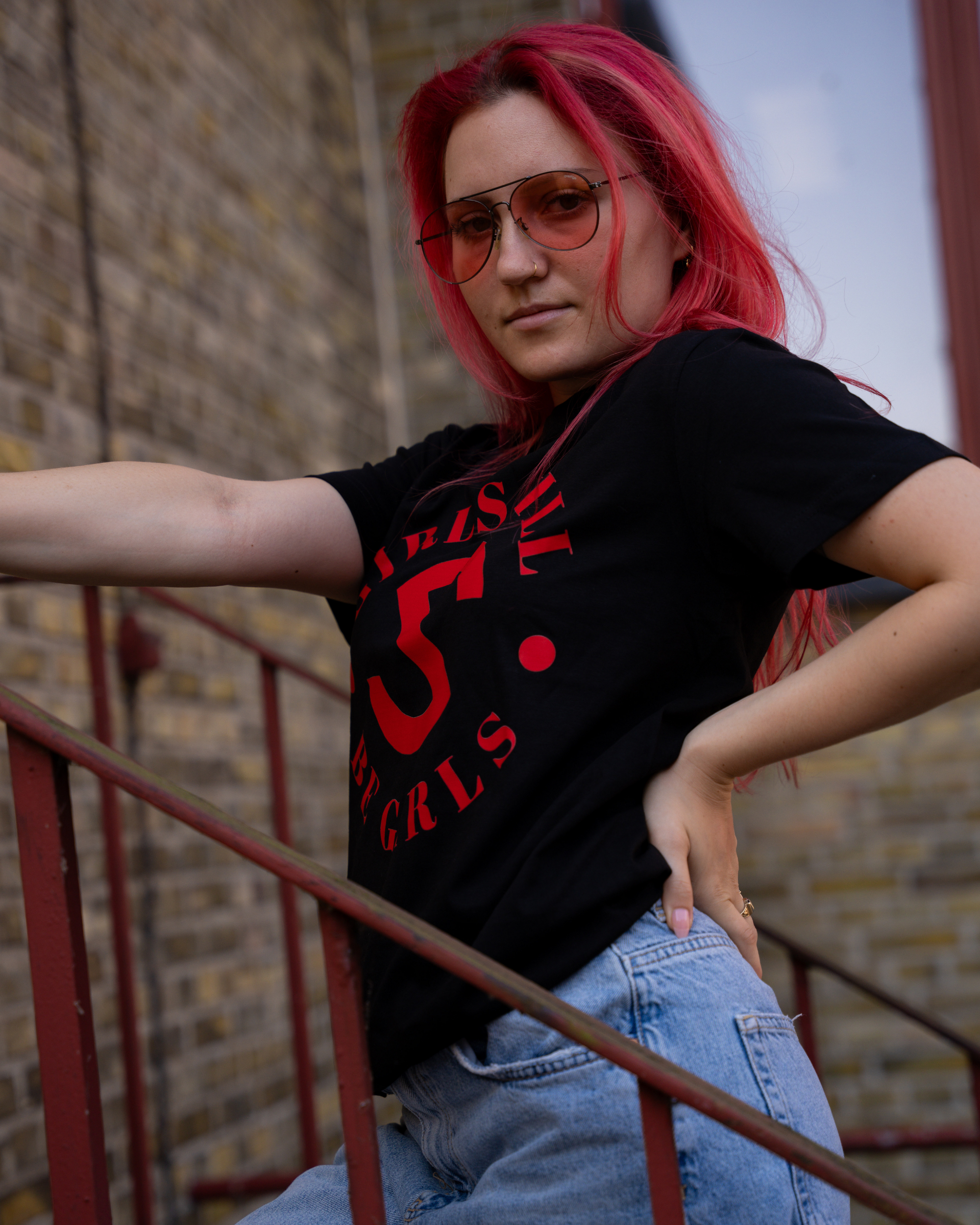 SheRidez Statement T-shirt – Sort “Girls Will Be Girls”