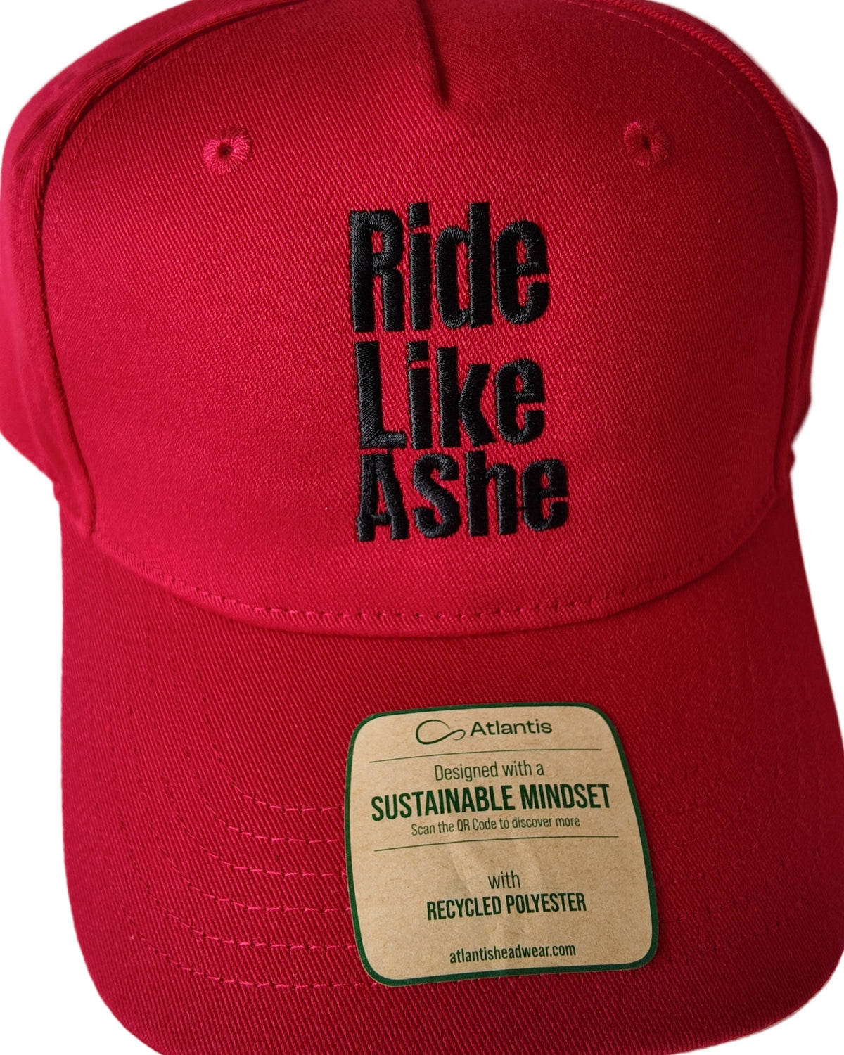 SheRidez "Ride Like a She" kasket – Rød (Sustainable Edition)